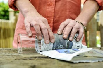 zaaipotje van papier