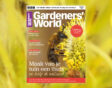 Cover van augustus-nummer van Gardeners' World met een bij