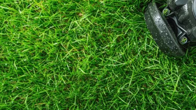 Nat gras maaien