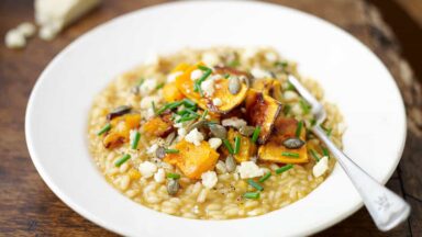 bord met risotto