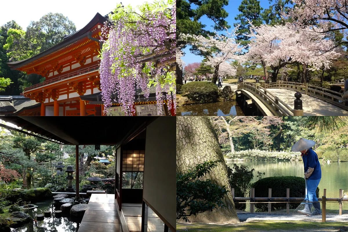 Een compilatie van Japanse tuinen.