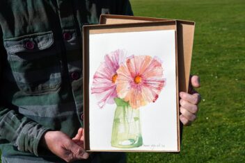 Afbeelding voor Bied jij ook op dit prachtige aquarel voor Pink Ribbon?